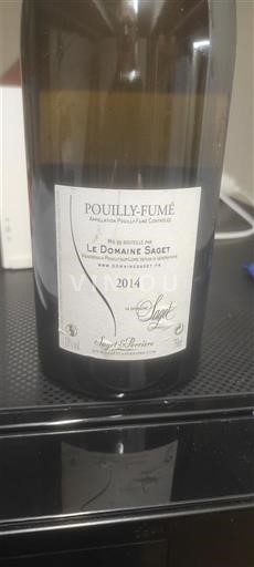 Loire-dalen Pouilly-fumé Domaine Le Domaine Saget 2014