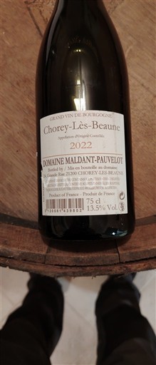 Bourgogne Chorey-lès-Beaune Domaine Maldant Pauvelot 2022