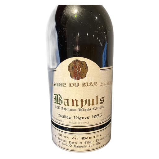 Roussillon Banyuls Domaine du Mas Blanc Vieilles Vignes 1985