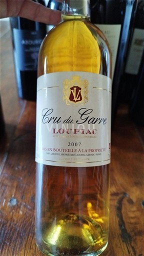 Bordeaux Loupiac Cru du Garre 2007