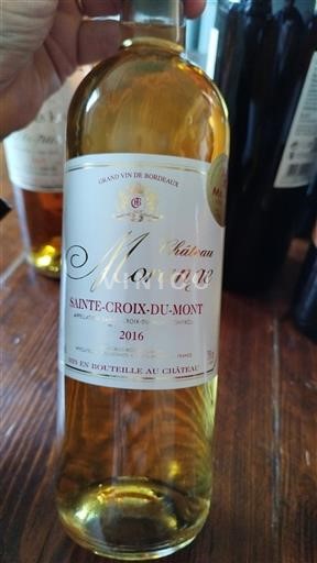 Burdeos Sainte-Croix-Du-Mont Château Morange 2016
