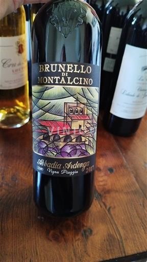Toscana Brunello di Montalcino. Abbadia Ardenga Vigna Piaggia 2017