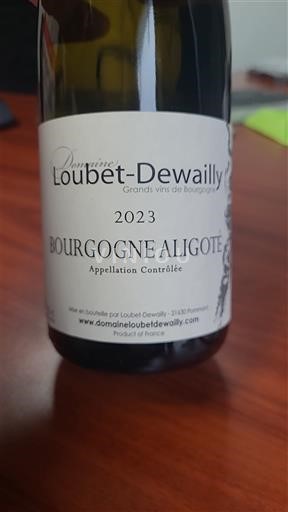 Burgundi Bourgogne Aligoté Domaine Loubet-Dewailly 2023