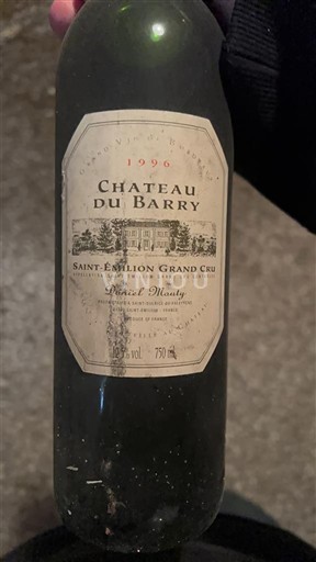 Bordeaux Saint-Émilion Grand Cru Grand Cru Château Barry 1996