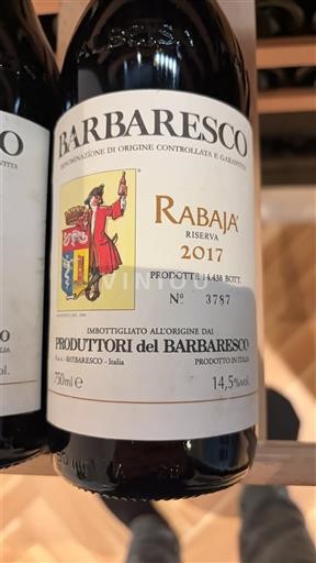 Piamonte Barbaresco Produttori del Barbaresco Barbaresco Rabajà Reserva 2017