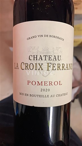 Bordeaux Pomerol Château La Croix Ferrand 2020