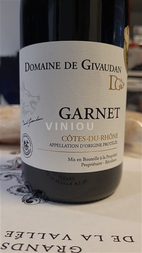 Rhônen laakso Côtes-du-rhône Domaine Givaudan Garnet 2022