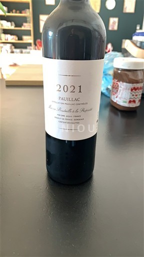 Bordeaux Pauillac Château Latour 3ème vin 2021