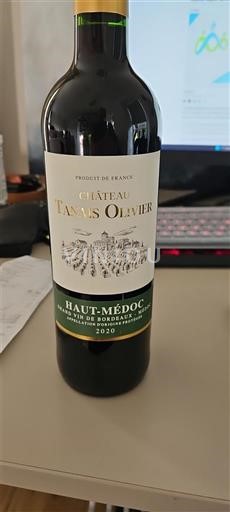 Bordeaux Haut-Médoc Château Tanas Olivier 2020