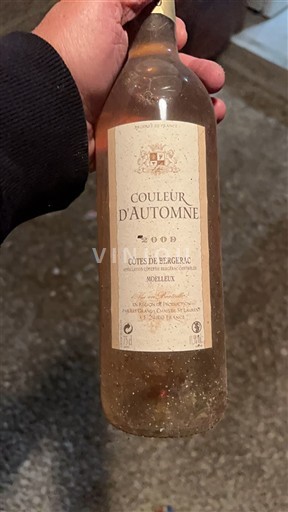 Sudoeste Côtes de Bergerac Grands Chais de St Laurent Couleur d'Automne 2009