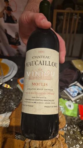Bordeaux Ni doloceno Château Maucaillou 1990