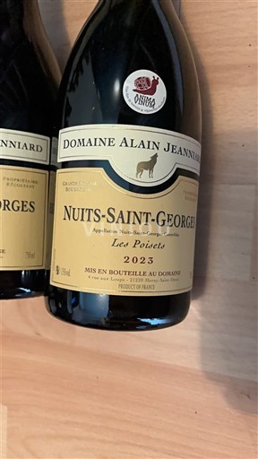 Burgundi Nuits-saint-georges Domaine Alain Jeanniard Les Poirets 2023