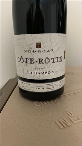 Rhône-dalen Côte-rôtie Stéphane Ogier Le Champon 2018