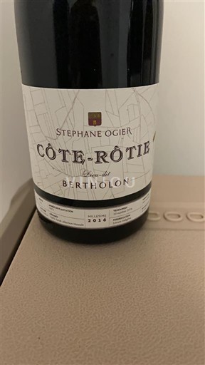Rhône-dalen Côte-rôtie Stéphane Ogier Bertholon 2016