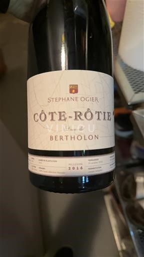 Rhônevallei Côte-rôtie Stéphane Ogier Bertholon 2016