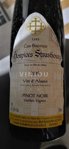 Alsacia Cave Historique des Hospices de Strasbourg Vieilles Vignes 2019