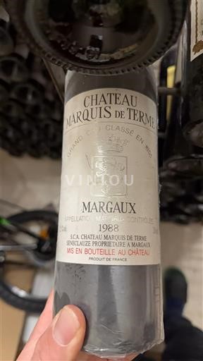 Bordeaux Margaux Marquis de Terme 1988