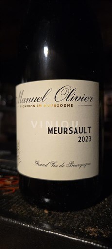 Burgundy Meursault Manuel Olivier 2023
