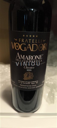 Veneto Amarone della Valpolicella Fratelli Vogadori Classico 2012