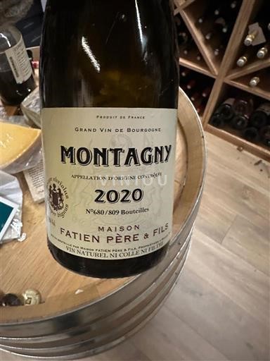 Burgundy Montagny Maison Fatien Père & Fils 2020