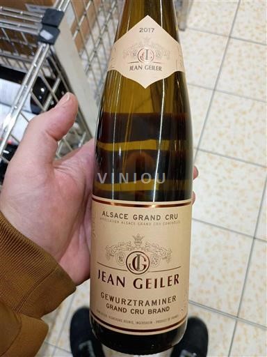 Alsacia Gewurztraminer Grand Cru Jean Geiler Grand Cru Brand 2017