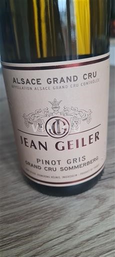 Elzas Alsace Grand Cru Grand Cru Jean Geiler Grand Cru Sommerberg 2018