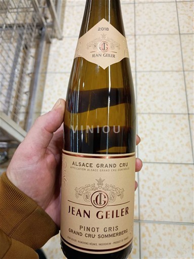 Alsasko Rulandské šedé Grand Cru Jean Geiler Grand Cru Sommerberg 2018