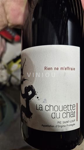 Linguadoca Pic Saint-Loup La Chouette du Chai RIEN NE M'EFFRAIE 2020