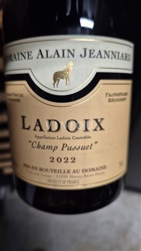 Bourgondië Ladoix Domaine Alain Jeanniard CHAMP PUSSET 2022