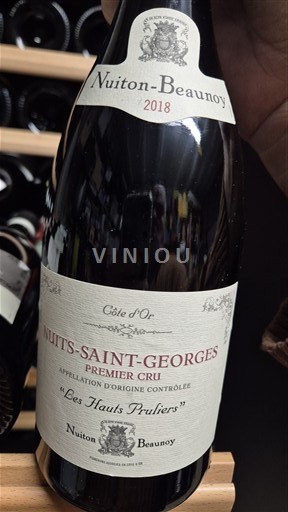 Bourgogne Nuits-saint-georges Nuiton-Beaunoy PREMIER CRU 2018