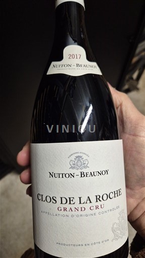Burgundy Clos-de-la-Roche Nuiton-Beaunoy GRAND CRU 2017