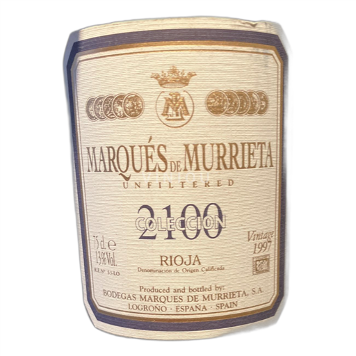 La Rioja Rioja Marqués de Murrieta Colección 1997