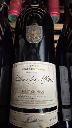 Languedoc Saint-Chinian Château Des Albières GEORGES DARDÉ 2003