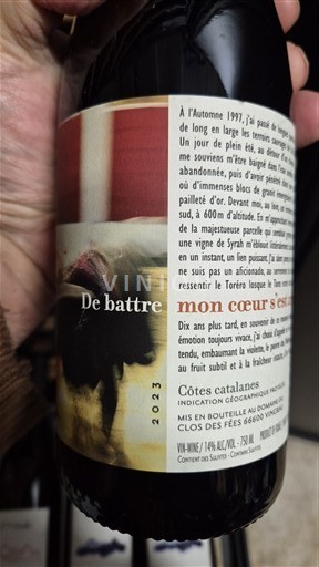 Languedoc và Roussillon Côtes Catalanes Domaine CLOS DES FEES De battre mon cœur s'est arrêté 2023