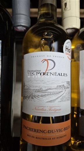 Sydvestfrankrig Pacherenc-du-vic-bilh Domaine Les Pyrénéales 2019