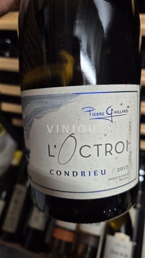 Vallée du Rhône Condrieu Pierre Gaillard l'Octroi 2017
