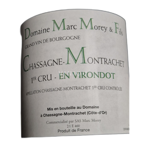 Burgundija Chassagne-Montrachet Marc Morey 1er CRU EN VIRONDOT 2021