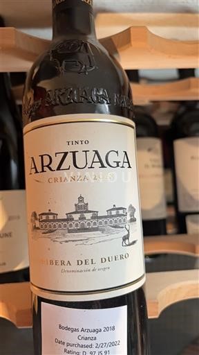 Castiglia e León Ribera del Duero Arzuaga Crianza 2018