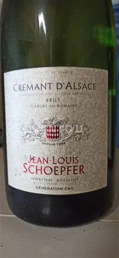 Alsace Crémant-d'alsace Jean-Louis Schoepfer Génération C&G Non Millésimé