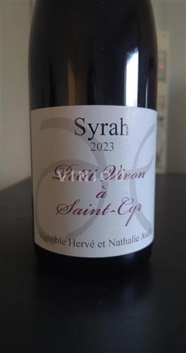 Alpit ja Rhônen maat Rhodanien rinteet Vignoble Hervé et Nathalie Avallone Petit Viron à Saint-Cyr 2023