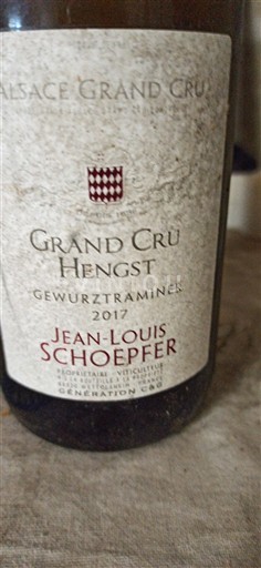 Alsace Grand Cru Jean-Louis Schoepfer Gewurztraminer 2017