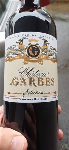 Bordeaux Château Garbes Sélection Senza annata