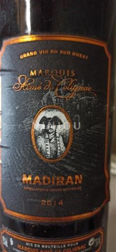 South West Madiran Marquis du Comte de Lognac 2014