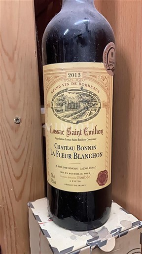 Bordeaux Lussac-saint-émilion Château Bonnin La Fleur Blanchon 2013