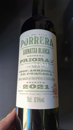 Katalonien Priorat Coop. Agrícola de Porrera Vi de Vila Porrera Garnatxa Blanca Brisada 2021