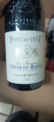 Rhône-dalen Côtes-du-Rhône Font du Vent Les Promesses 2020