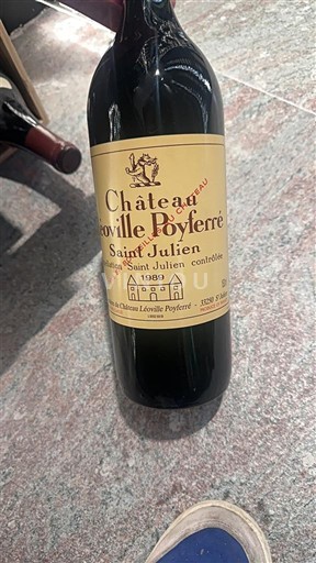 Bordeaux Saint-Julien Château Léoville Poyferré 1989