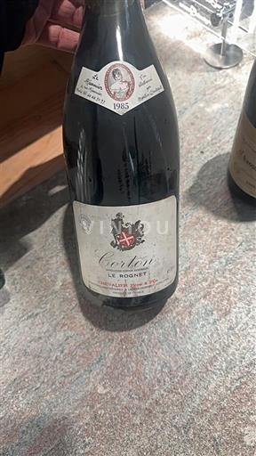 Burgundy Corton Grand Cru Corton Le Rognet 1985
