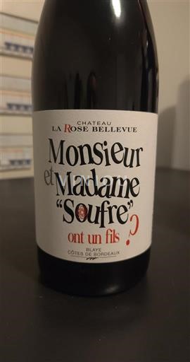 Burdeos Blaye-Côtes de Burdeos Château La Rose Bellevue Monsieur et Madame Soufre ont un fils 2022