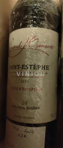 Bordeaux Saint-Estèphe Maison Johanès Boubée Grand Moment d'Exception 2021